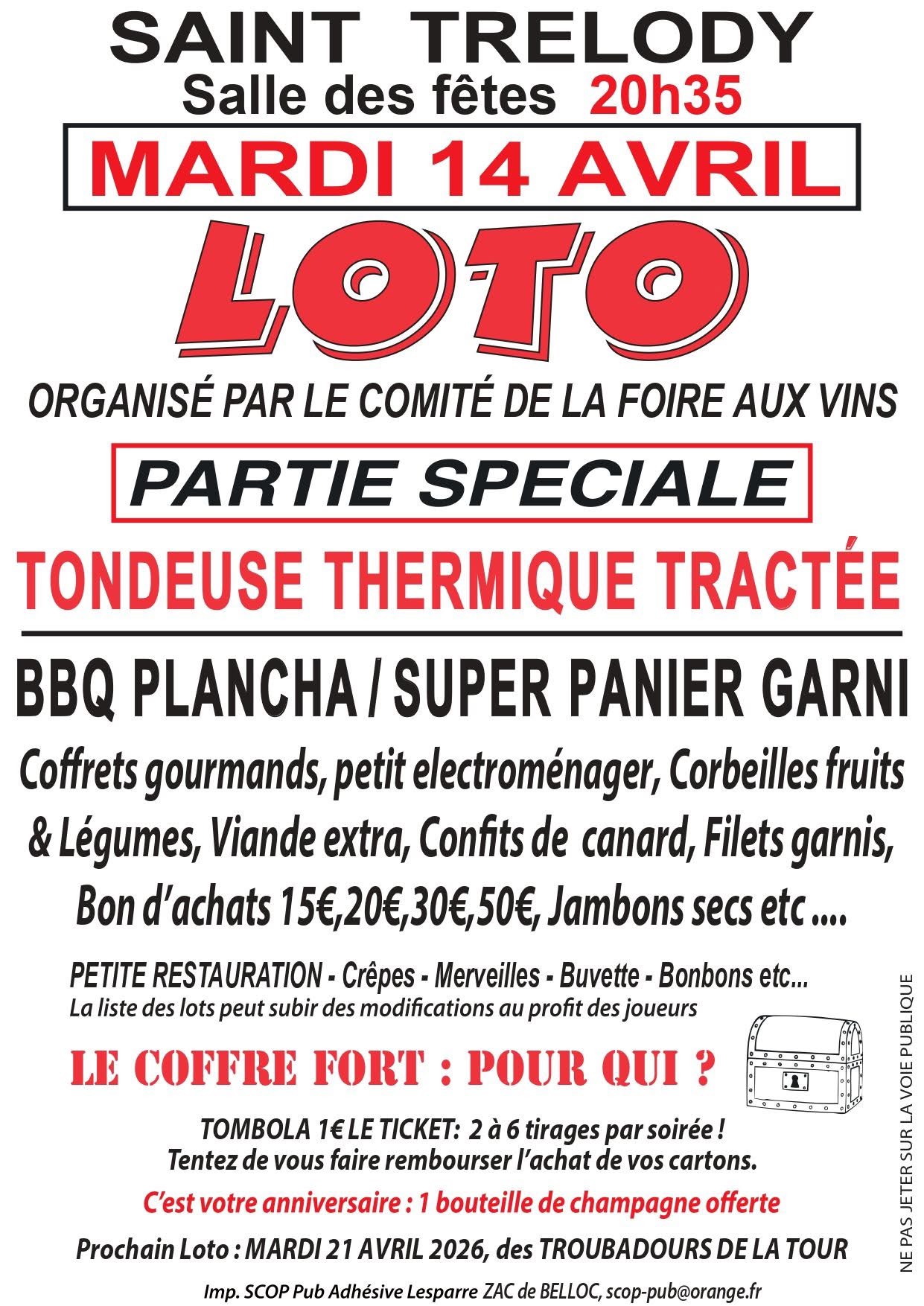 Loto du 14 avril